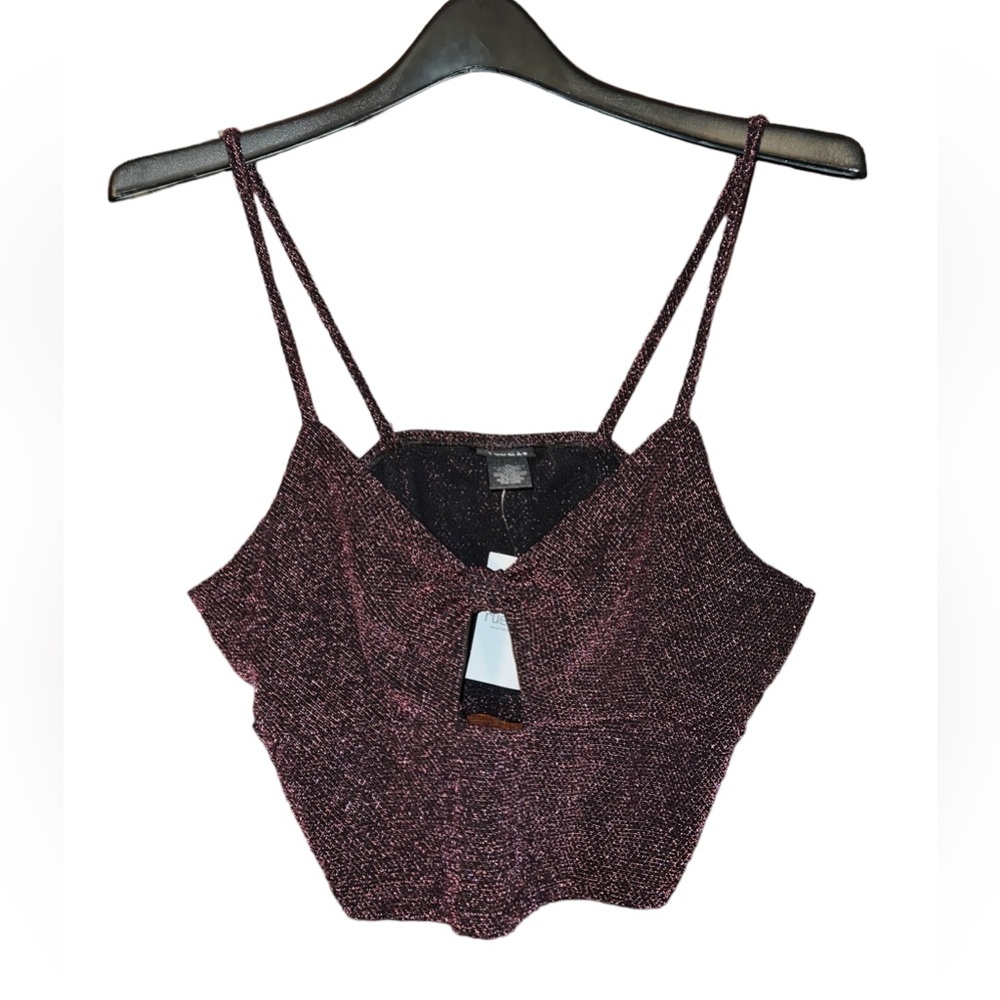 NWT! Rue 21 Sparkly Crop Top Tank Women’s XL
